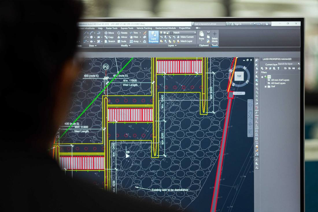 Projekt drogowy – wizualizacja CAD